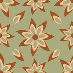 seamless pattern with flowers