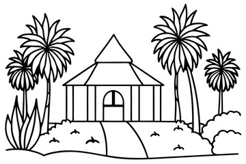 Obraz premium Diverse Printable Coloring Pages: Landscapes, Buildings, Mandalas, Animals & More!