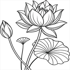 abstract floral background with lutas