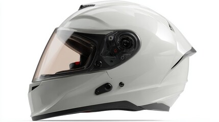 motorcycle helmet isolated on white