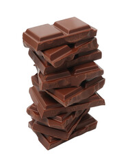Layered Chocolate Bars – Transparent Background High Resolution