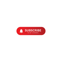 Subscribe button for youtube channel promotion