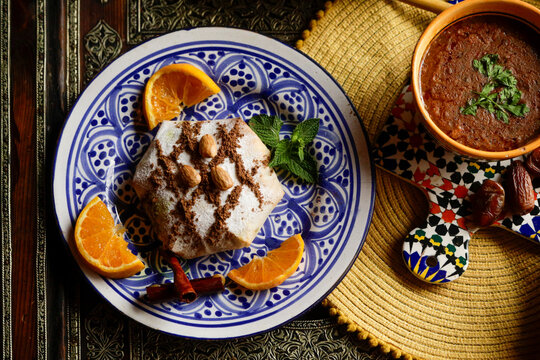 Paris, France. Delicious traditional Moroccan food