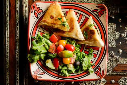 Paris, France. Delicious traditional Moroccan food