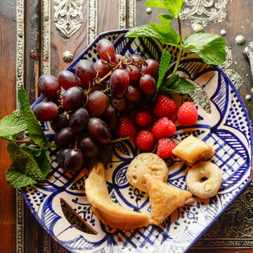 Paris, France. Delicious traditional Moroccan food