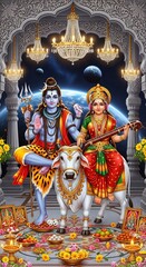 Shiva parvati image hd wallpaper mahadev parvati images shiva parvati family photos download