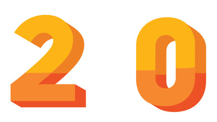 Colorful 3D Number One Symbol with Splash and Number Elements for Web and FAQ Design
