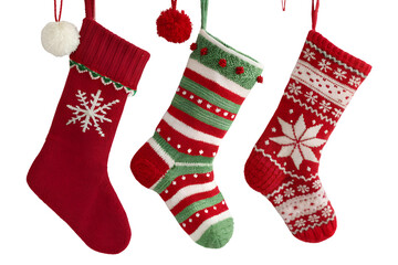 colorful knitted Christmas stock