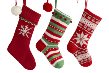 colorful knitted Christmas stock