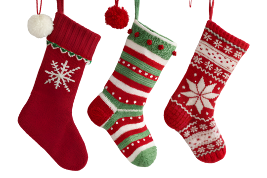 colorful knitted Christmas stock