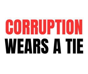 Corruption in Power Quote &ndash; Clean Political Typography