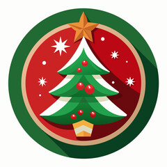 Obraz premium Collection of Holiday Christmas Labels