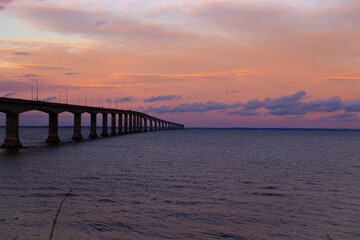 Canada bridge in beach PEI