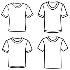 T-Shirt Coloring Page &ndash; Blank T-Shirt Outline for Kids to Color