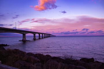 Canada bridge in beach PEI