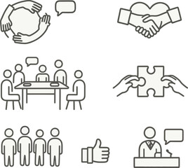 Artificial Intelligence and Technology Line Icons Digital Transformation, AI Concepts, Machine Learning.