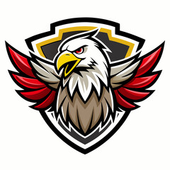 Obraz premium Eagle Illustration vector design, Eagle logo, icon Design, Colorful Eagle Head vector design