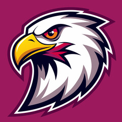 Fototapeta premium Eagle Illustration vector design, Eagle logo, icon Design, Colorful Eagle Head vector design