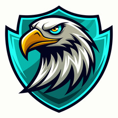 Eagle Illustration vector design, Eagle logo, icon Design, Colorful Eagle Head vector design