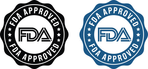 FDA Approved Seal Badges in Black and Blue Variants
