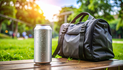 Puszka napoju energetyk mockup