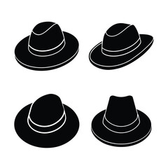 Outdoor Hat Gear Silhouette Pack &ndash; Editable Vector Graphics for Stock Use