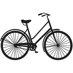 Fototapeta premium Classic Vintage Style Bicycle for Urban Commuting and Leisure Riding