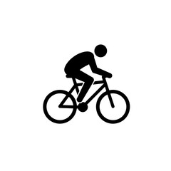 Obraz premium Human Figure Pedaling Bike Active Outdoor Activity