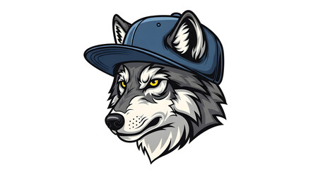 Cool Wolf in a Cap: Urban Wildlife