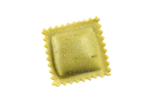 a close up of a pasta ravierole on a white surface - Powered by Adobe