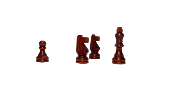 chess pieces isolated on transparent background, png
