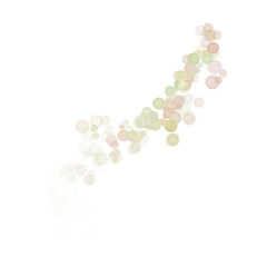 Abstract background with glowing colorful bokeh lights on transparent background