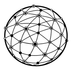 Abstract technology and network background with geometric pattern and 3D vector design © Jannatul jui