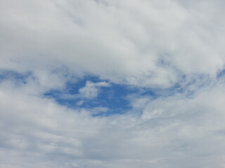 Storm clouds forin within a blue sky. Cloudscape, remnants of Tropical Storm Debby. Kent County, Delaware.