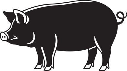 black rhino vector illustration