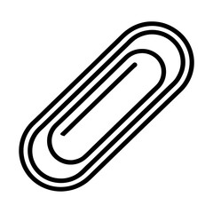 Abstract vector illustration featuring black and white office tools like a paper clip and pencil,...