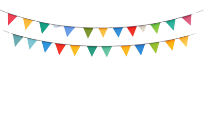 Colorful mini flag isolated on white background.