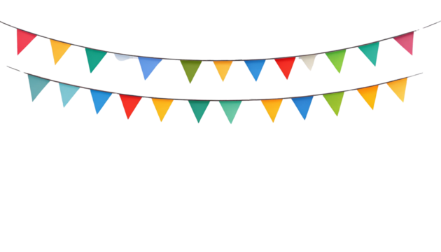 Colorful mini flag isolated on white background.