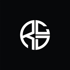 RCD logo RCD icon RCD monogram RCD letter minimalist Circle flat Unique modern abstract logo design.