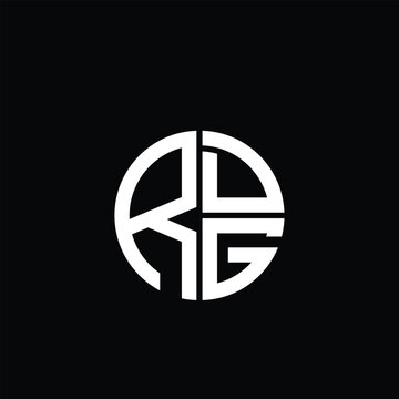 RDG logo RDG icon RDG monogram RDG letter minimalist Circle flat Unique modern abstract logo design.