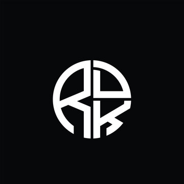 RDK logo RDK icon RDK monogram RDK letter minimalist Circle flat Unique modern abstract logo design.