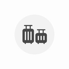 luggage baggage icon sign vector