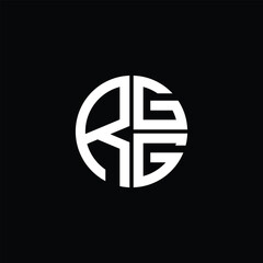 
RGG logo RGG icon RGG monogram RGG letter minimalist Circle flat Unique modern abstract logo design.