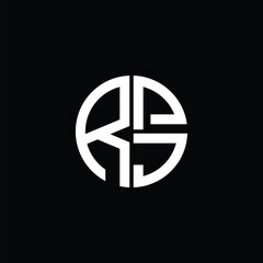 RPJ logo RPJ icon RPJ monogram RPJ letter minimalist Circle flat Unique modern abstract logo design.