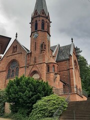 Obraz premium Old church in Germany, summer