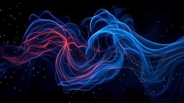 A captivating reveal of smoke fragment stream sparkle arc shift emerges explosively, radiating vibrant threads of color that weave together in an intricate display, as they twist and turn