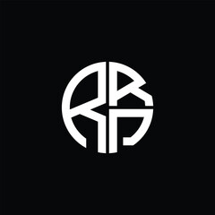 RRP logo RRP icon RRP monogram RRP letter minimalist Circle flat Unique modern abstract logo design.