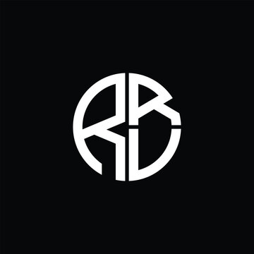 RRV logo RRV icon RRV monogram RRV letter minimalist Circle flat Unique modern abstract logo design.