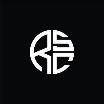 RSC logo RSC icon RSC monogram RSC letter minimalist Circle flat Unique modern abstract logo design.