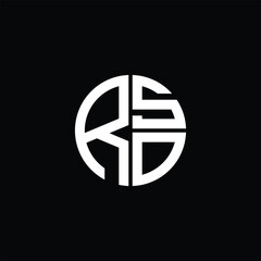RSO logo RSO icon RSO monogram RSO letter minimalist Circle flat Unique modern abstract logo design.
